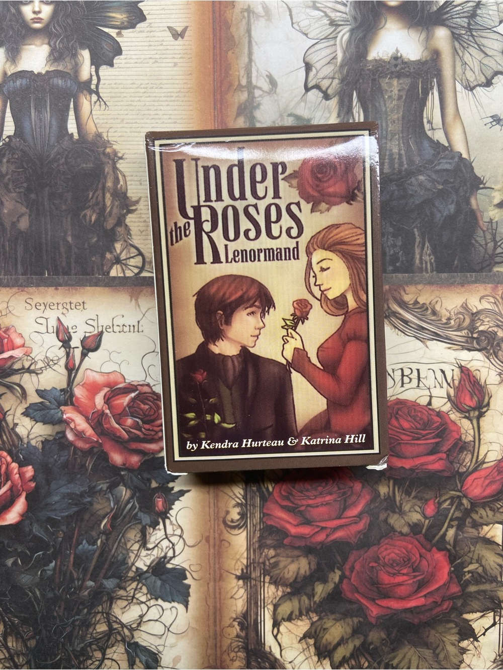 Under the Roses Lenormand Card Deck - Rose Artwork
